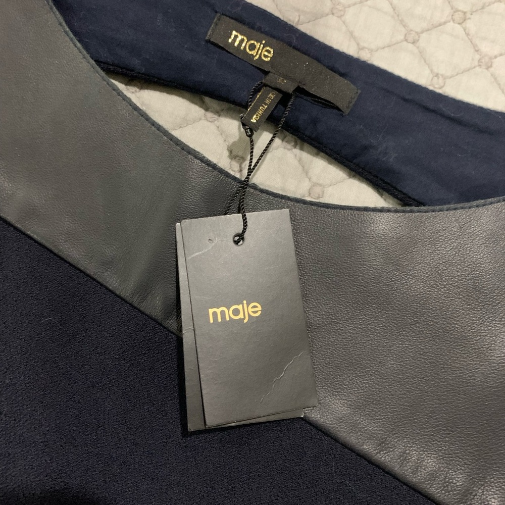 NWT Maje dress size 2 French 4-6 US. Beautiful but too big for me. Never worn. - Picture 7 of 12